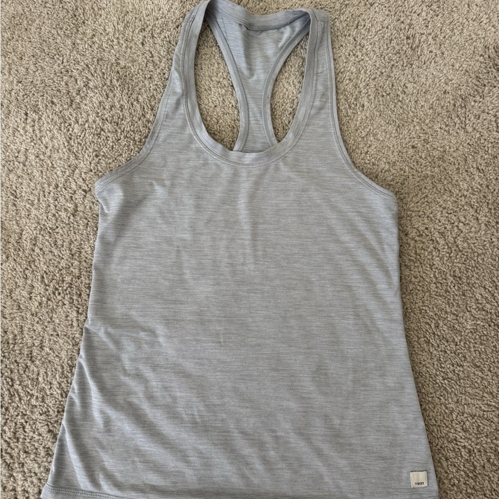 Vuori Light Gray Racerback Tank Top